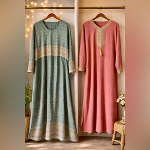 Ready for Ramadhan? Elegant Women's Long Sleeve Dresses/Abaya are here.